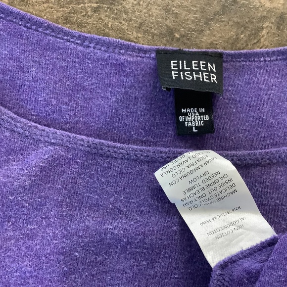 Eileen Fisher purple tee fits XL-1X - Picture 11 of 11